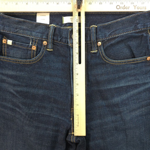 American Eagle Jeans Mens 29x31 Dark Wash Denim Classic Selvedge Button Fly Prep - Picture 9 of 16